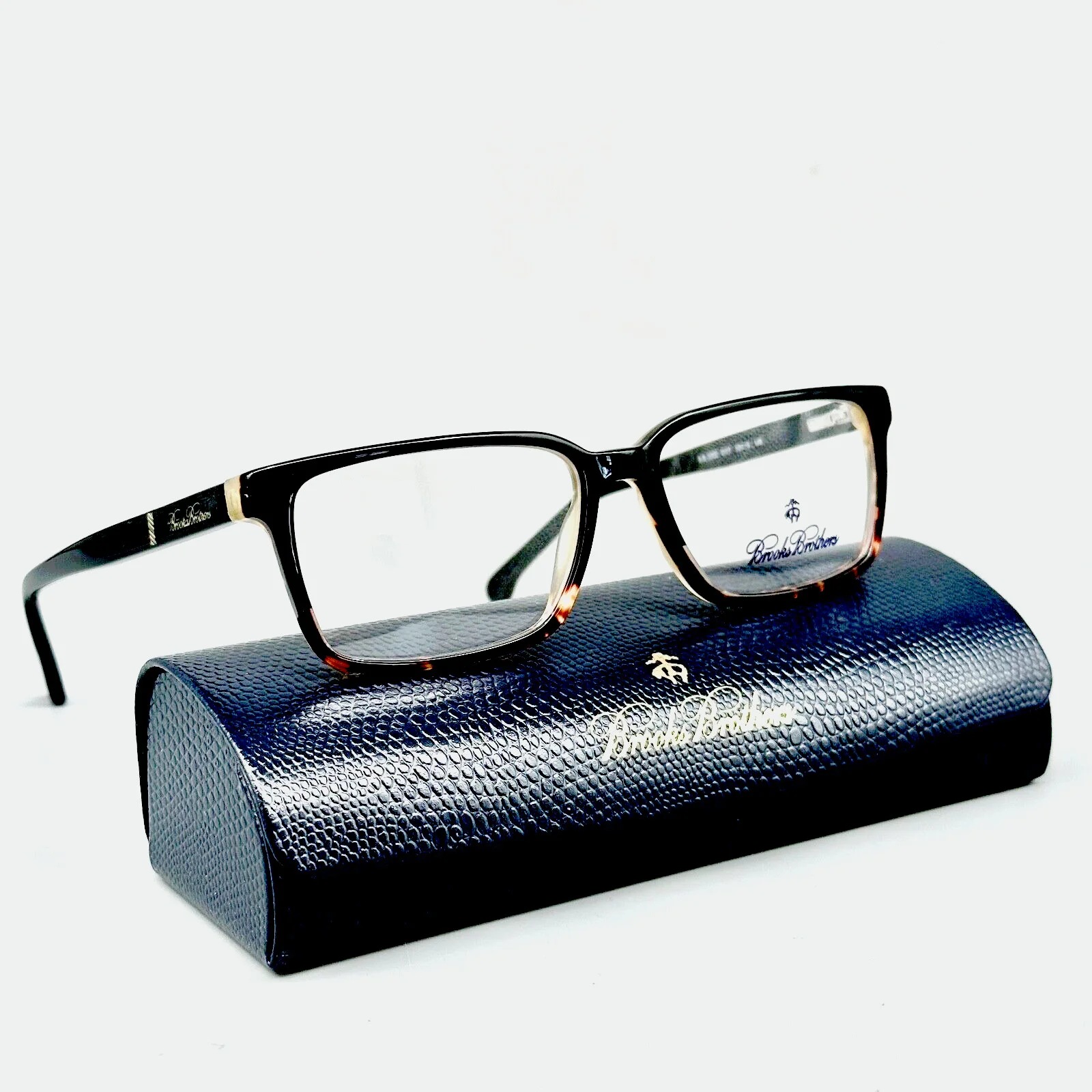 Brooks Brothers BB2032 6117 Eyeglasses 53-15-140 Black Frame Unisex 100% Authent 1